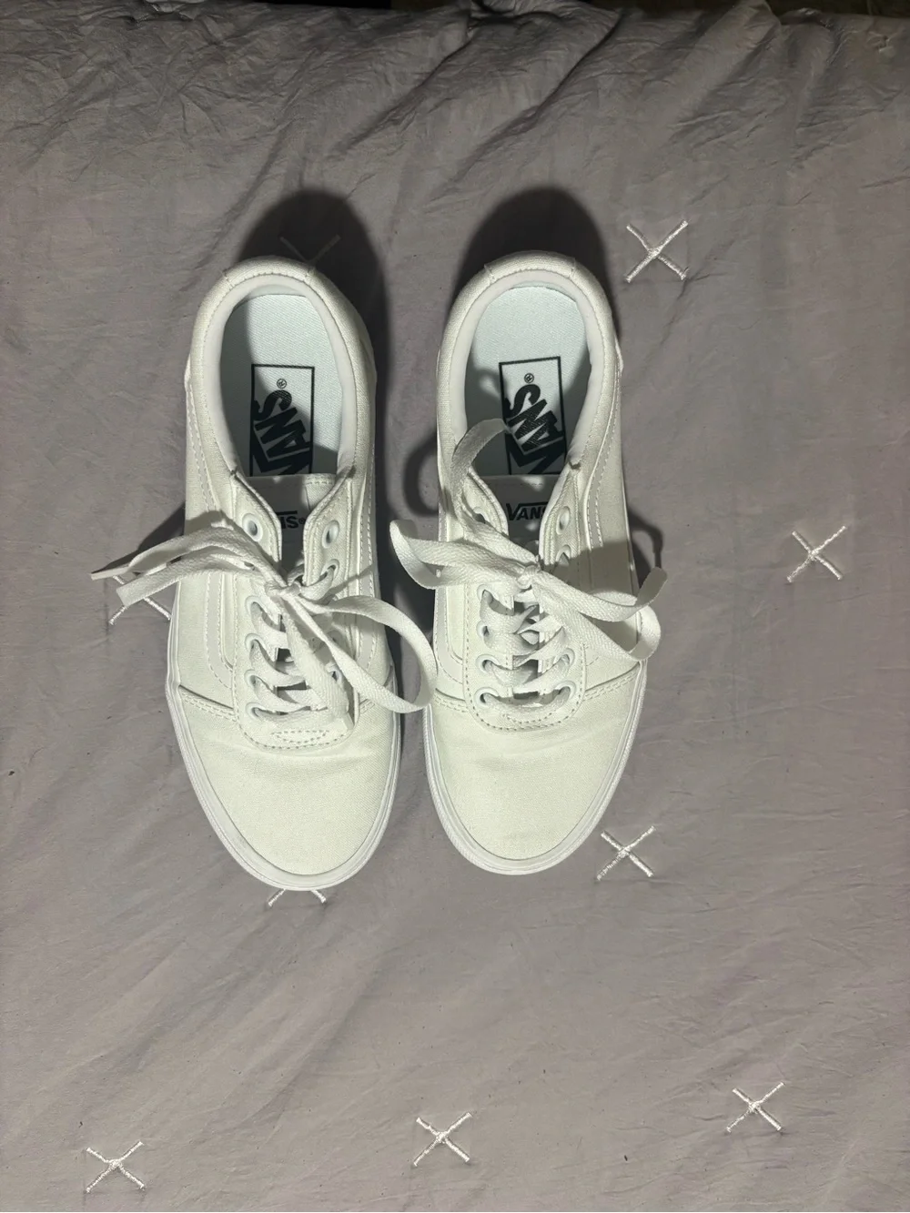 White Vans Size 7